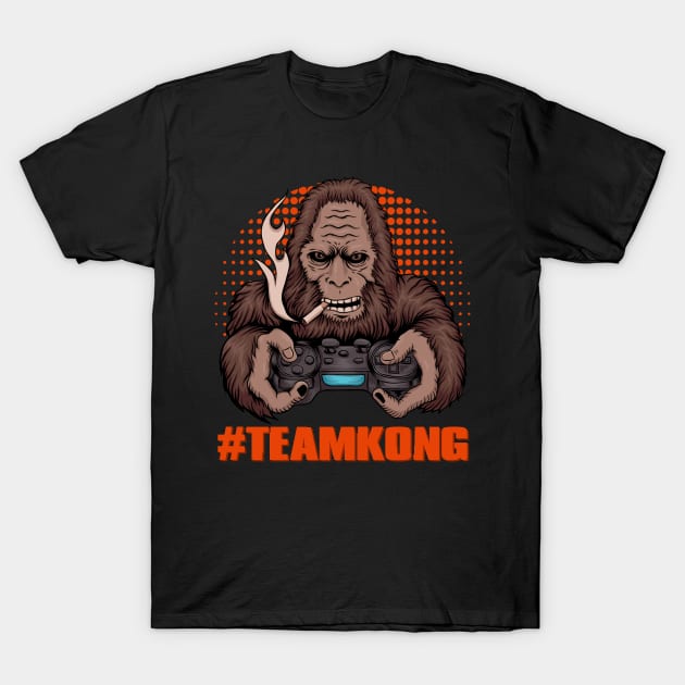 Godzilla vs Kong - Official Team Kong Neon T-Shirt by Pannolinno